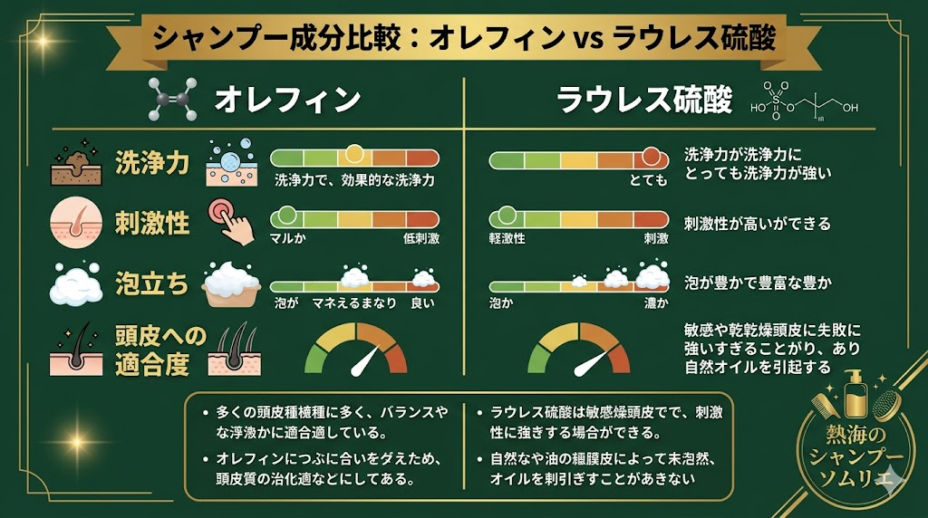オレフィン（C14-16）スルホン酸Naとは何か｜「ラウレス硫酸フリー」表記の落とし穴